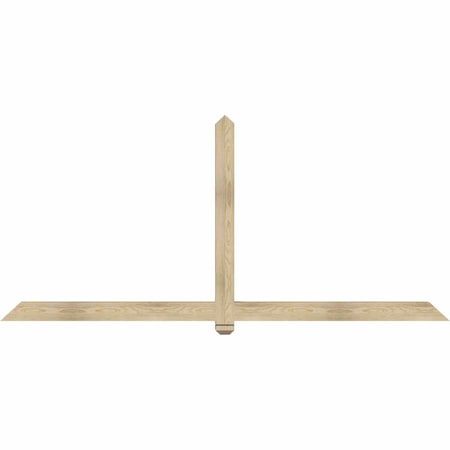 Ekena Millwork Eugene Rough Sawn Timber Gable Bracket, Douglas Fir, 96"W x 44"H x 4"D x 4"F, 11/12 Pitch GBW096X44X0404EUG00RDF